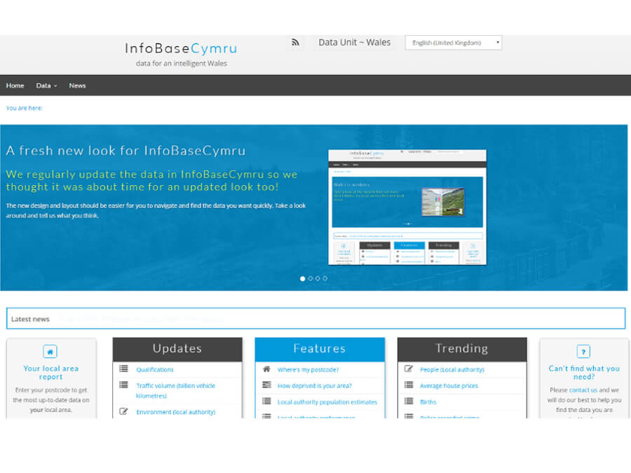 InfoBaseCymru screenshot