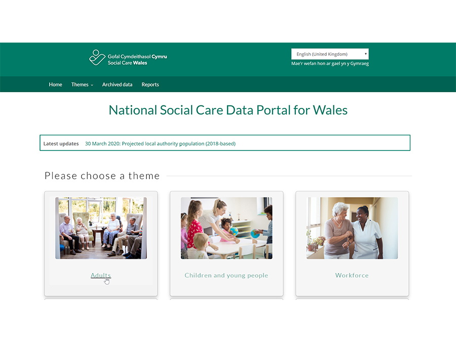 National social care screenshot